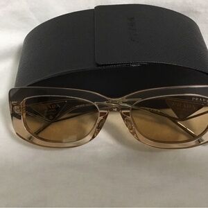 Prada Symbole PR 14YS Brown Gradient Sunglasses